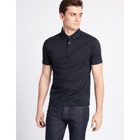 Limited Edition Pure Cotton Slim Fit Spotted Polo Shirt