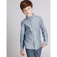 Autograph Pure Cotton Long Sleeve Shirt (3-14 Years)