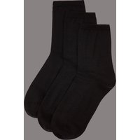 Autograph 3 Pair Pack Warm Toes Ankle High Socks