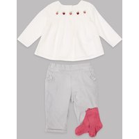 Autograph 3 Piece Top & Trousers With Socks Outfit