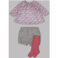 Autograph 3 Piece Top & Shorts With Tights Outfit