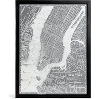 Vintage New York Map Wall Art