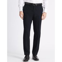 M&S Collection Big & Tall Navy Slim Fit Trousers