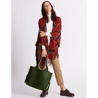 M&S Collection Faux Leather Tassel Shopper Bag