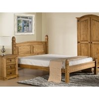 Birlea Corona Low Foot End 4' Small Double Antique Wax Wooden Bed