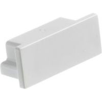 MK ABS Plastic White End Cap (W)16mm - 5017490587619