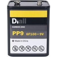 Diall PP9 Zinc Carbon Battery