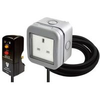 Diall Grey Outdoor Socket & RCD Plug