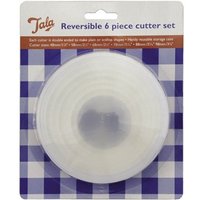 Tala Reversible Plain & Crinkle Cutter Set - Pack Of 6