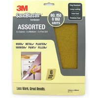 3M SandBlaster (TM) Sandpaper - Assorted Grit