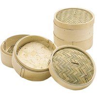 Kitchen Craft 2-Tier Bamboo Steamer With Lid
