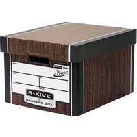 Fellowes Premium Classic Cardboard Box-woodgrain 10pk
