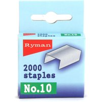 Ryman No.10 Staples - Pack Of 2000