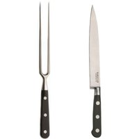 Sabatier Trompette 2 Piece Carving Stainless Steel Knife And Fork Set