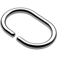Croydex Chrome C-Ring Hooks For Shower Curtains - Pack Of 12