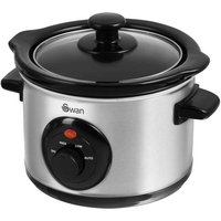 Swan Stainless Steel Slow Cooker - 1.5l