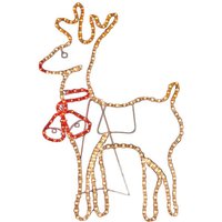 Premier Decorations Ltd 89cm Standing Reindeer Rope Indoor & Outdoor Light