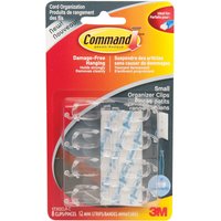 3M Command Small Cord Organiser Clips - 8 Pack