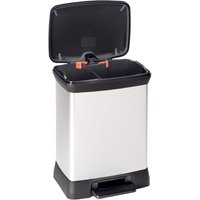 Curver Deco Double Recycling Bin With Pedal