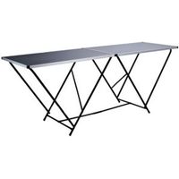 Harris Black Foldable Trestle Table (H)50mm (W)610mm (L)1m
