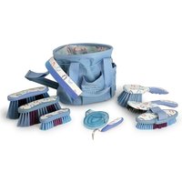 Charles Bentley Equestrian Patterns 10 Pc Horse Grooming Set - Blue