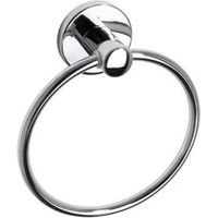 B&Q Cirque Chrome Effect Towel Ring (W)150mm