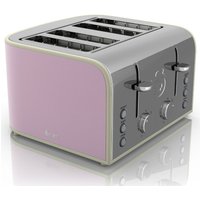 Swan Retro 4 Slice Toaster - Pink