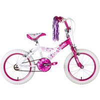 Robert Dyas Sonic Glamour II 16" Wheel Girls Bike Single Speed - Pink