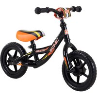 Robert Dyas Sonic Glide Boys Balance Bike With 10-Inch Wheels - Black And Orange