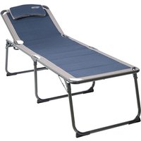 Quest Elite Ragley Pro Quick Dry Padded Sun Lounger And Camping Bed - Blue