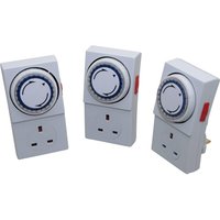 SMJ Plug-In 24-Hour Mechanical Timer - Pack Of 3