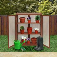 Kingfisher 3-Tier Wooden Mini Greenhouse