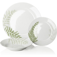 Sabichi 12-Piece Evergreen Porcelain Dinner Set