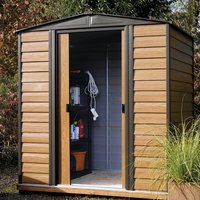 Rowlinson Woodvale 8ftx6ft Apex Metal Shed