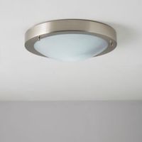Julo Silver Brushed Chrome Effect Ceiling Light