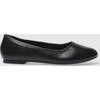 Schuh Black Turn Out Flats