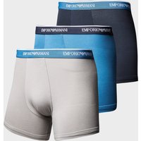 Emporio Armani 3-Pack Boxer Shorts - Grey/Blue/Navy, Grey/Blue/Navy