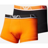 Emporio Armani 2-Pack Boxer Shorts - Orange/Navy, Orange/Navy
