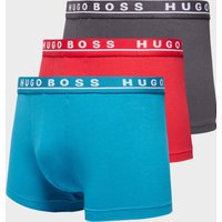 BOSS 3-Pack Trunks - Red/Blue/Grey, Red/Blue/Grey