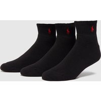 Polo Ralph Lauren 3-Pack Trainer Socks - Black, Black