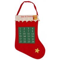 SockShop Christmas Stocking With 24 Day Calendar Design