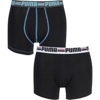 Mens 2 Pair Puma Branded Logo Boxer Shorts