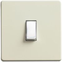 Varilight 10A 2-Way Single White Chocolate Light Switch