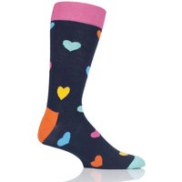 Mens And Ladies 1 Pair Happy Socks Heart Combed Cotton Socks