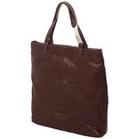 Ladies Calvin Klein Textured Leather Large Flat Shopping Handbag
