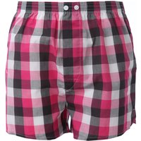 Mens 1 Pack Pringle Check Woven Boxer Shorts In Pink