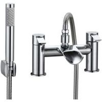 Cooke & Lewis Bamboo Chrome Bath Shower Mixer Tap
