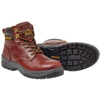 Rigour Galactic Tan Full Grain Leather Steel Toe Cap Safety Work Boots Size 8