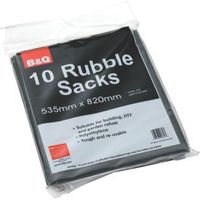 Diall Black Rubble Sack (W)535mm (L)820mm