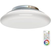 Idual Volta Chrome Effect Ceiling Light With Remote